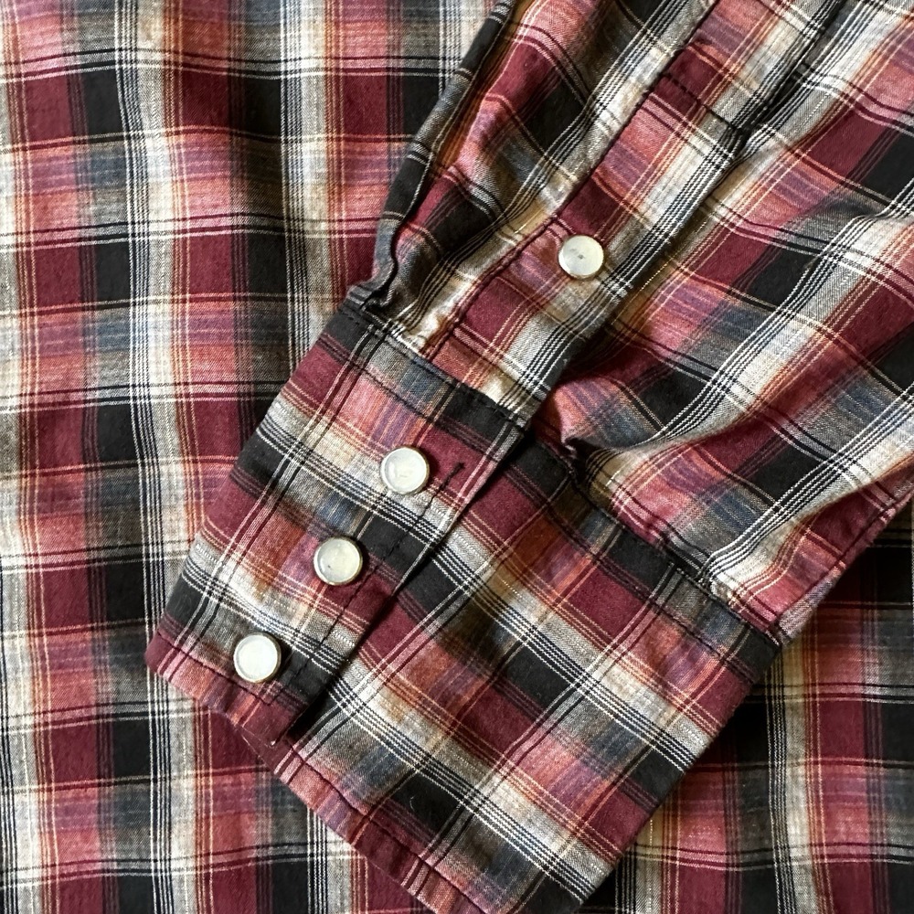 ROPER Western Cowboy Retro Shirt Men's XL Pearl Snap Button Up Long Sleeve